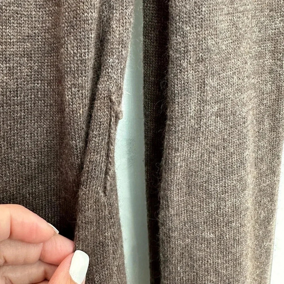 BCBGMAXAZRIA Brown Soft Angora Wool Blend Button Down Cardigan Size L Large - Picture 6 of 12